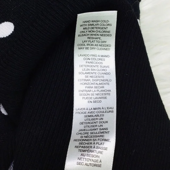 WHBM B&W Polka Dot Half Sleeve Sweater - S - Picture 12 of 12